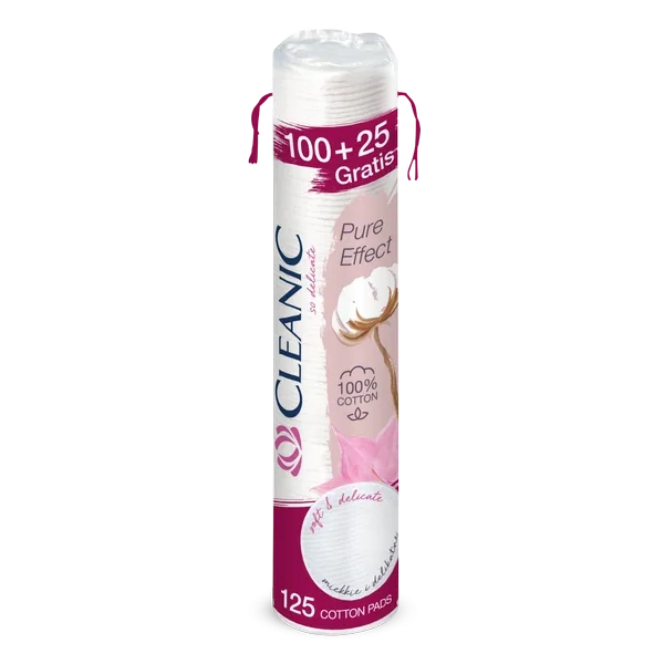 CLEANIC Pure Effect płatki kosmetyczne 100+25szt gratis