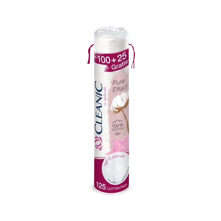 CLEANIC Pure Effect płatki kosmetyczne 100+25szt gratis