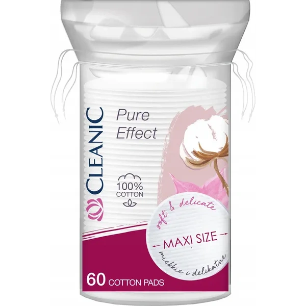 CLEANIC Pure Effect Maxi płatki kosmetyczne 60szt