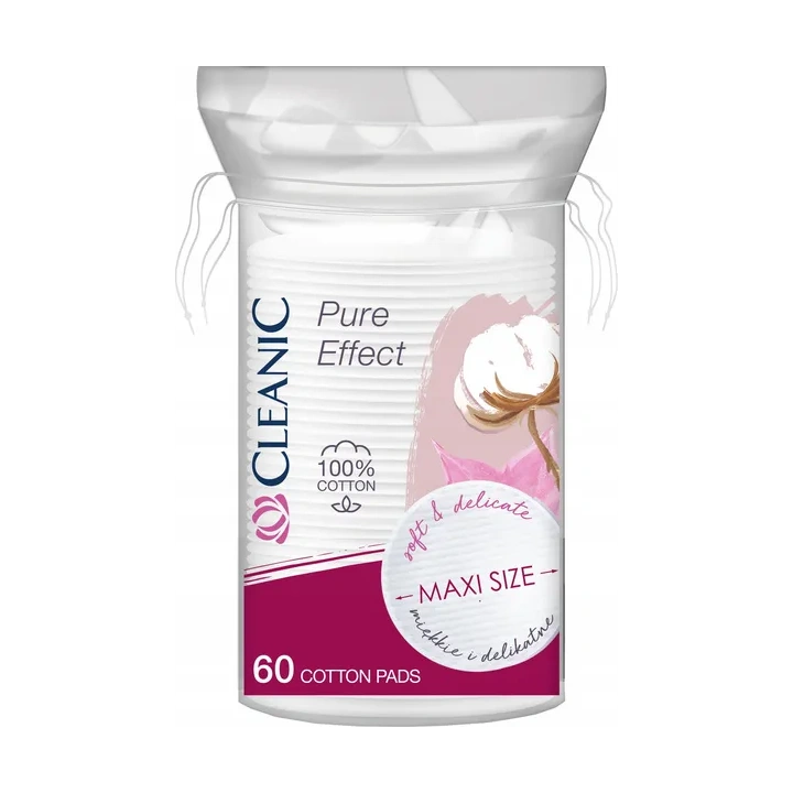 CLEANIC Pure Effect Maxi płatki kosmetyczne 60szt