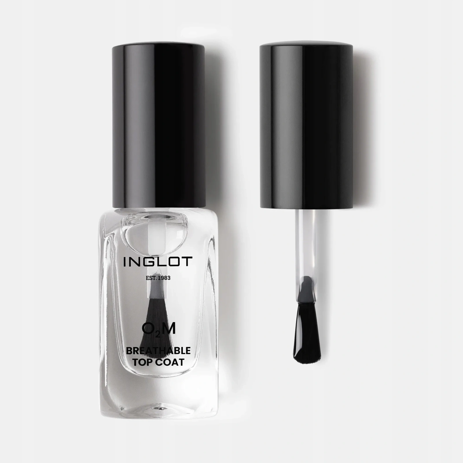 INGLOT O2M oddychający lakier do paznokci utrwalający Top Coat 11ml 