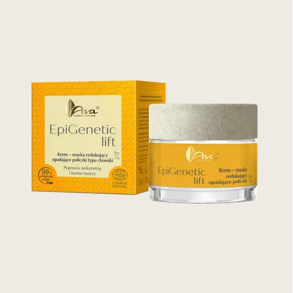 AVA Epigenetic Lift krem - maska redukująca opadające policzki typu chomiki na noc 50ml