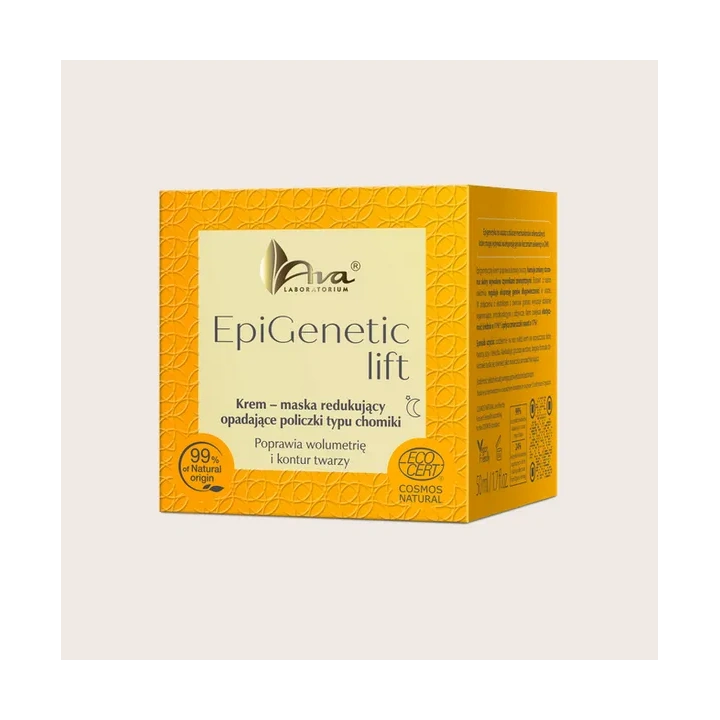 AVA Epigenetic Lift krem - maska redukująca opadające policzki typu chomiki na noc 50ml