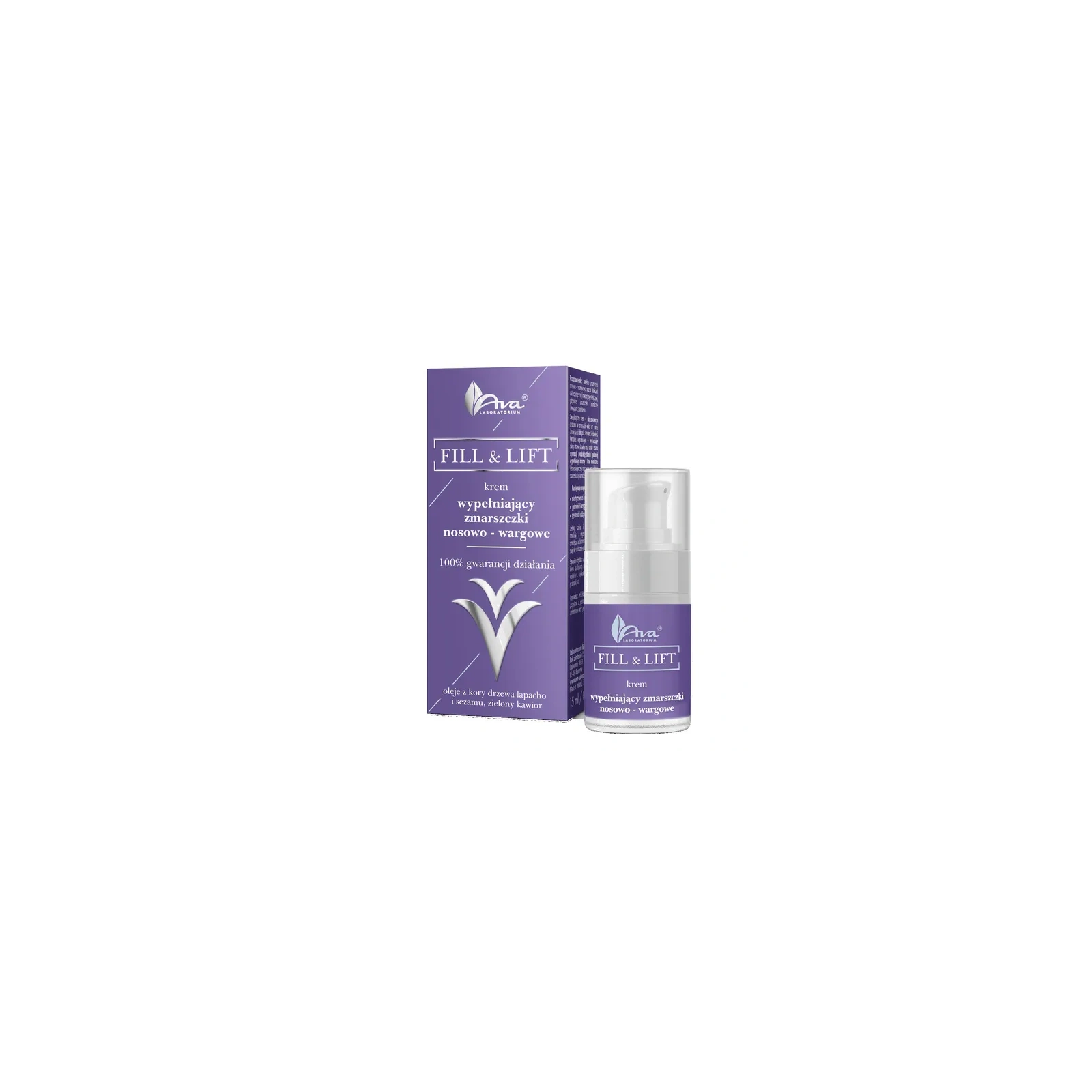 AVA Fill & Lift krem wypełniający zmarszczki nosowo-wargowe 15ml