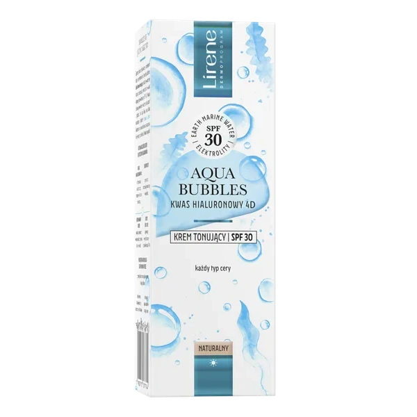 LIRENE Aqua Bubbles krem tonujący Hialuronic Acid Natural SPF30 30ml