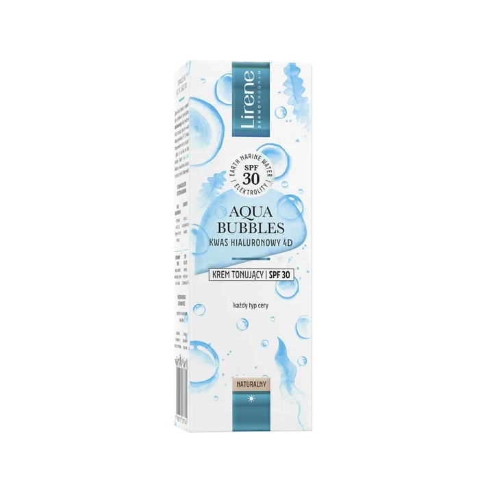 LIRENE Aqua Bubbles krem tonujący Hialuronic Acid Natural SPF30 30ml