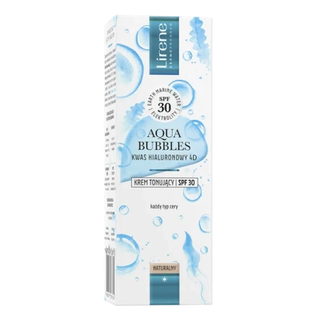 LIRENE Aqua Bubbles krem tonujący Hialuronic Acid Natural SPF30 30ml