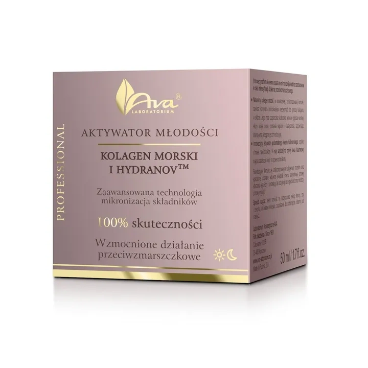 AVA Aktywator Młodości krem Kolagen morski i Hydranov 50ml 