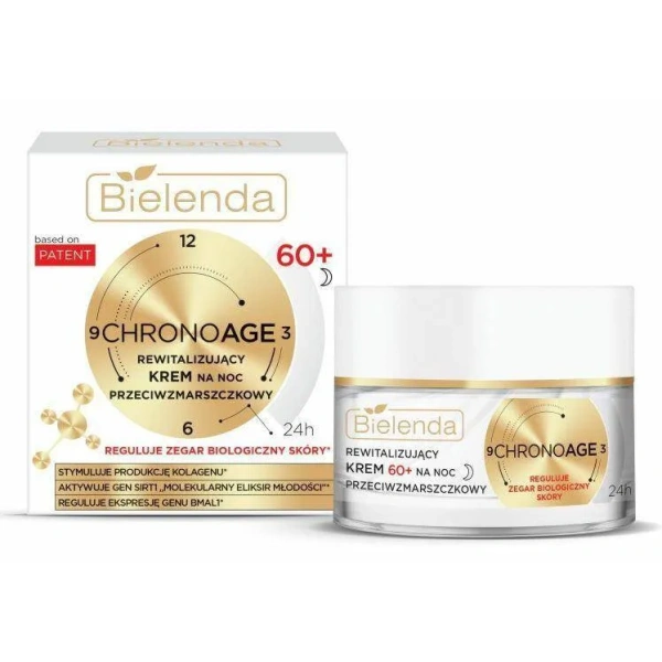 Bielenda BIELENDA ChronoAge krem na noc 60+ rewitalizujący przeciwzmarszczkowy 50ml