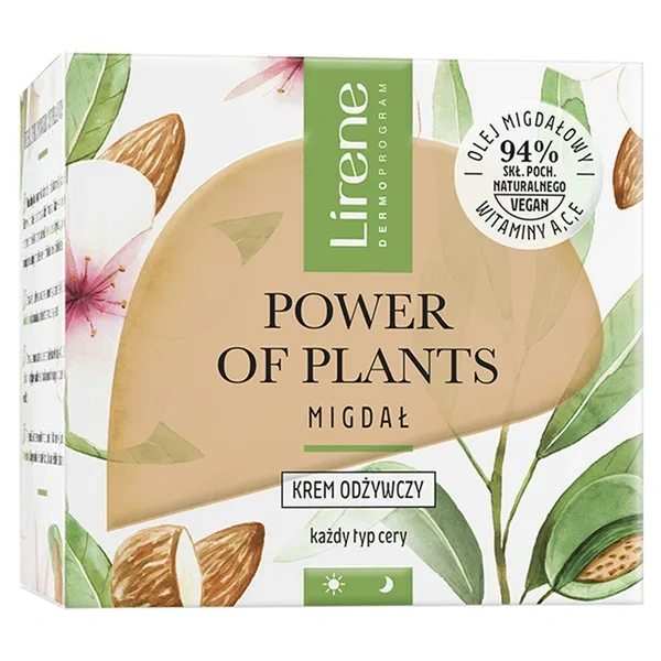 LIRENE Power of Plants Migdał krem odżywczy 50ml
