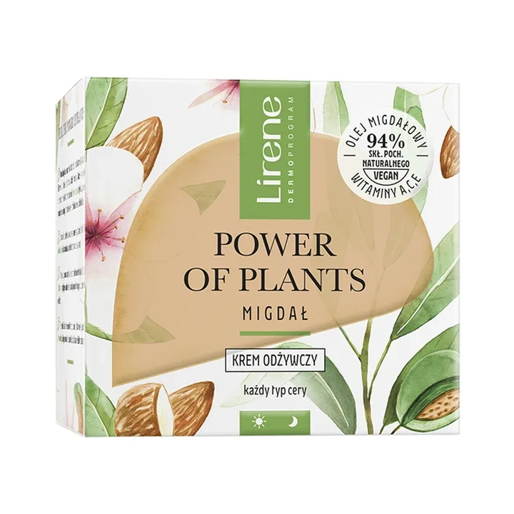 LIRENE Power of Plants Migdał krem odżywczy 50ml