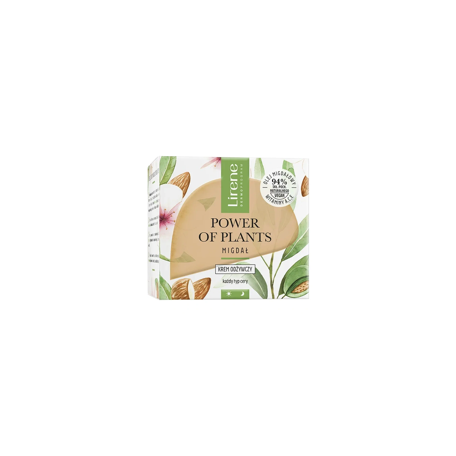 LIRENE Power of Plants Migdał krem odżywczy 50ml