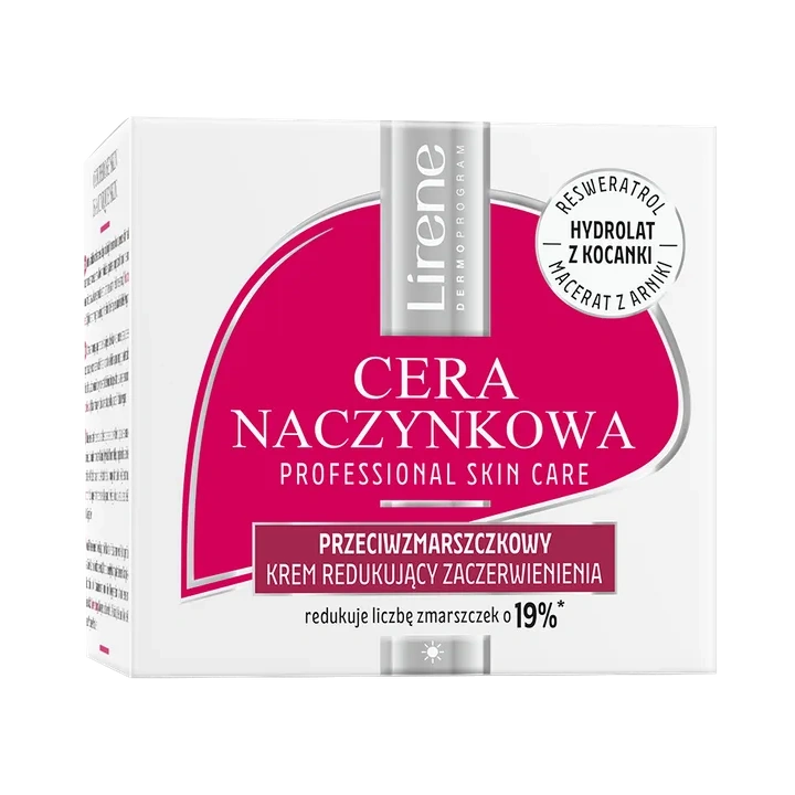 LIRENE Cera Naczynkowa przeciwzmarszczkowy krem redukujący zaczerwienienia 50ml