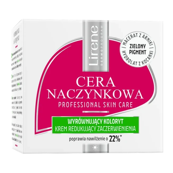 LIRENE Cera Naczynkowa krem wyrównujący koloryt na dzień 50ml