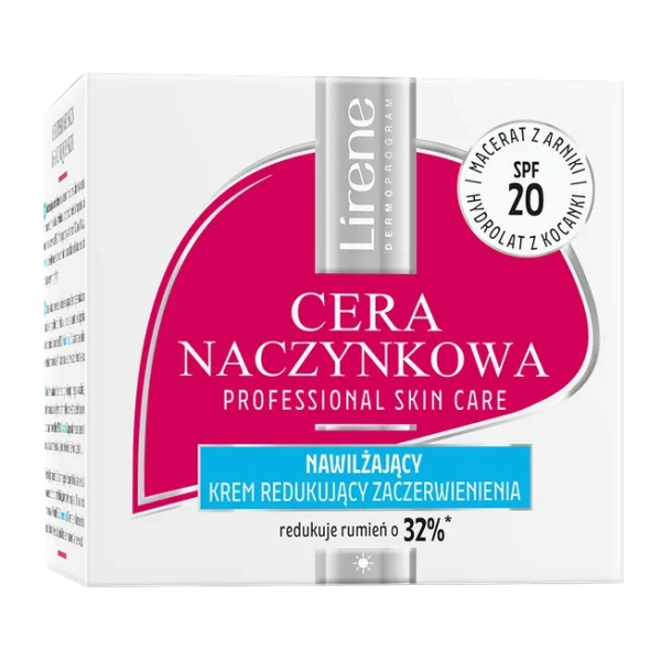 LIRENE Cera Naczynkowa krem redukujący zaczerwienienia na dzień SPF20 50ml