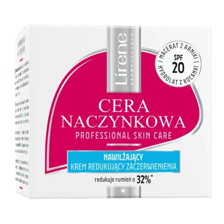 LIRENE Cera Naczynkowa krem redukujący zaczerwienienia na dzień SPF20 50ml