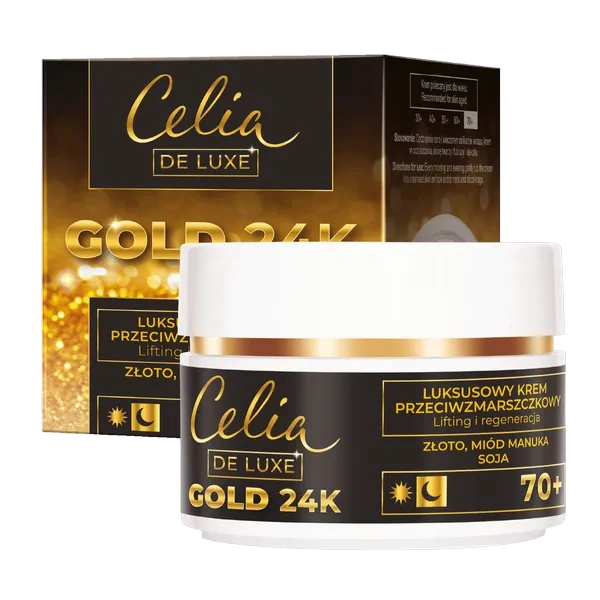 CELIA De Luxe Gold 24k 70+ krem przeciwzmarszczkowy 50ml