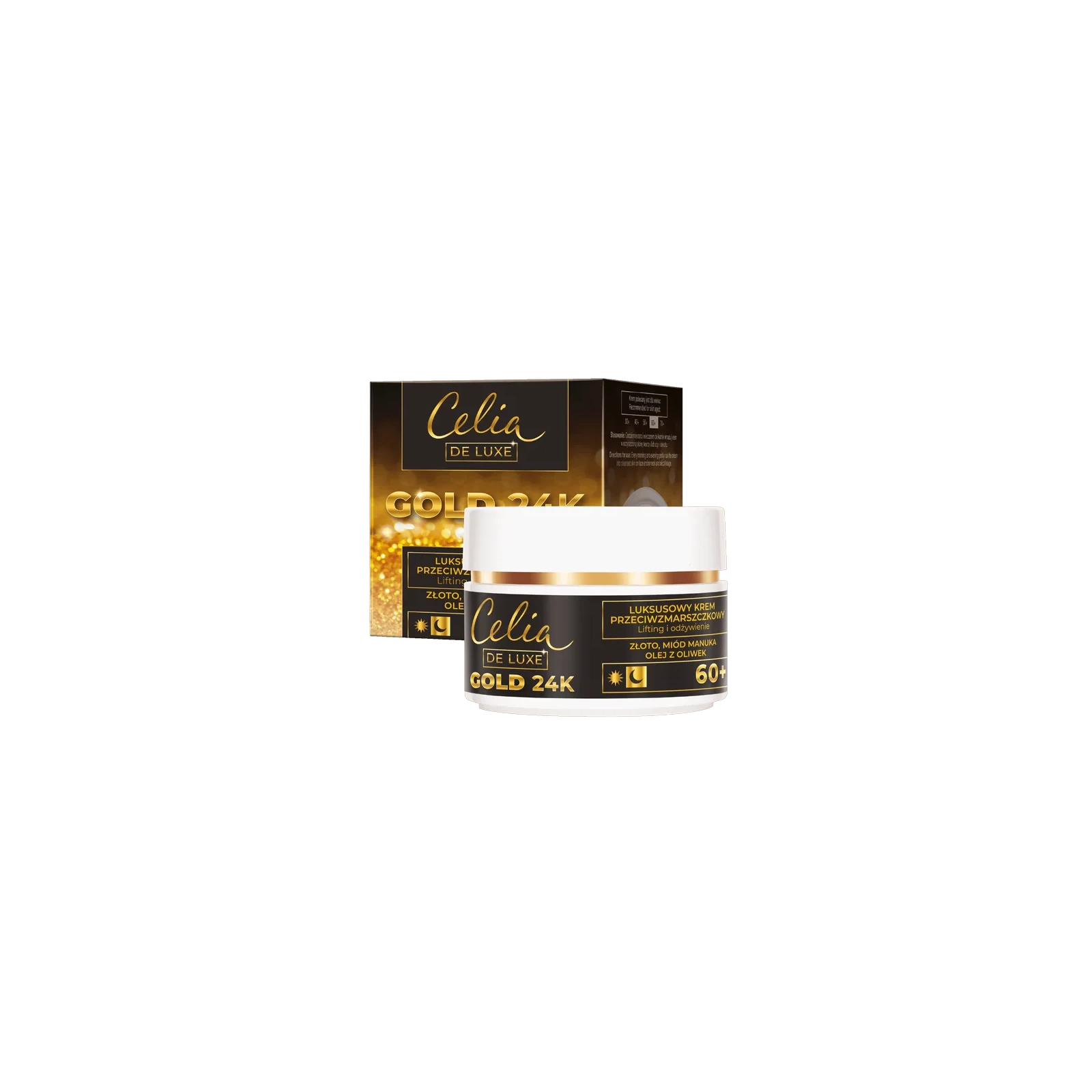 CELIA De Luxe Gold 24k 60+ krem przeciwzmarszczkowy 50ml