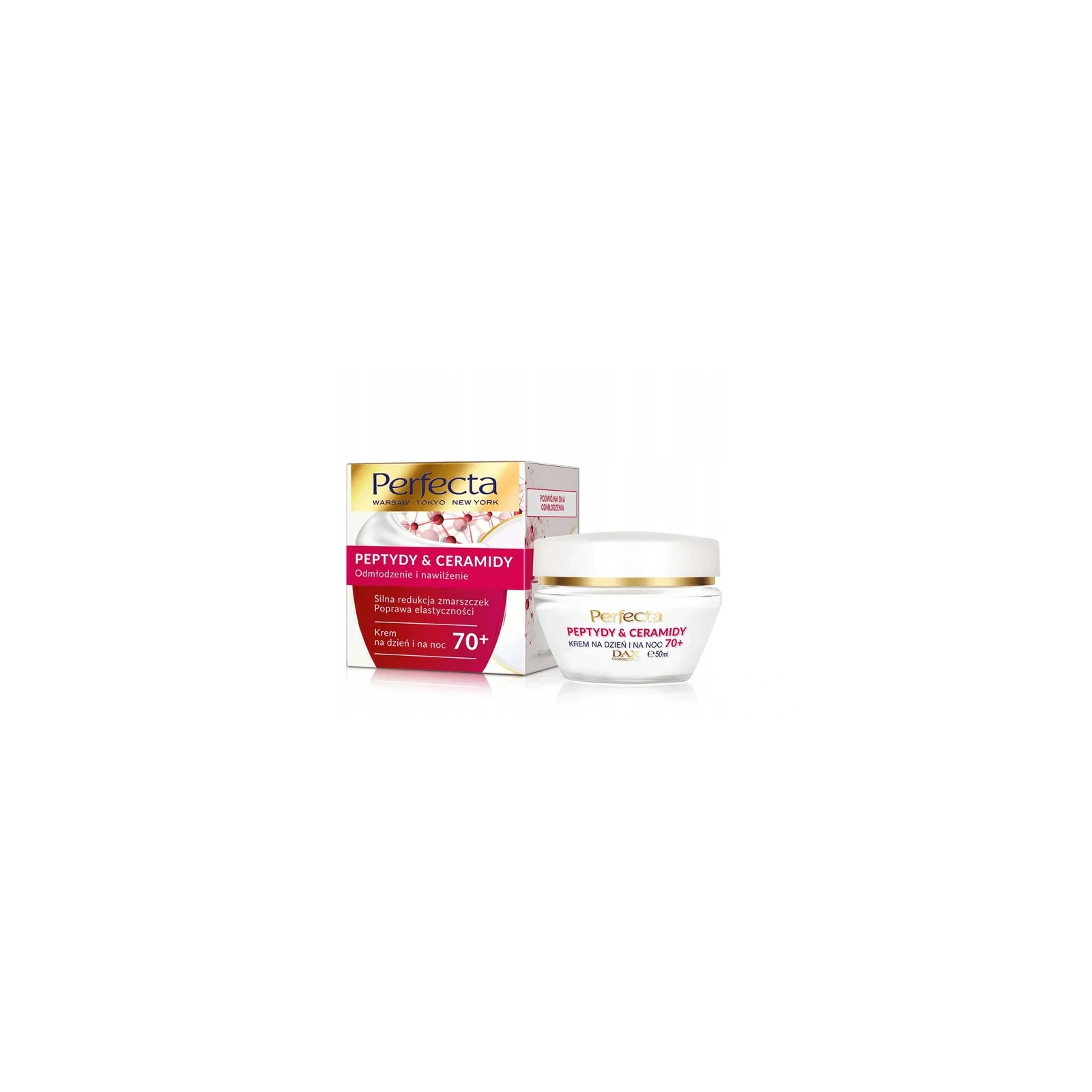 DAX Perfecta Peptydy & Ceramidy krem 70+ dzień noc 50ml