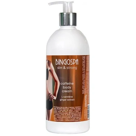 BingoSpa kofeinowy krem do ciała z Imbirem 500ml