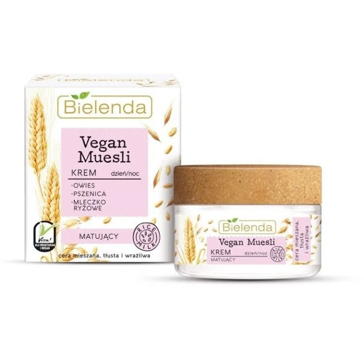 BIELENDA Vegan Muesli krem Matujący dzień i noc 50ml