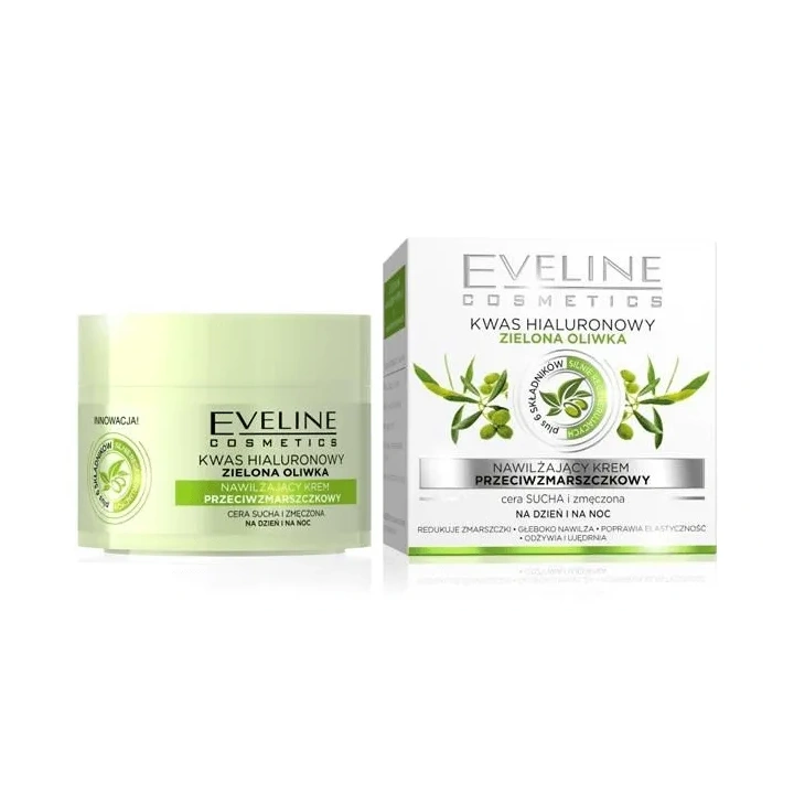 EVELINE Krem Kwas Hialuronowy Zielona Oliwka 50ml