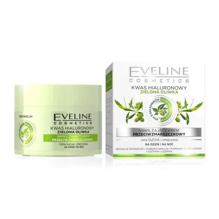 EVELINE Krem Kwas Hialuronowy Zielona Oliwka 50ml