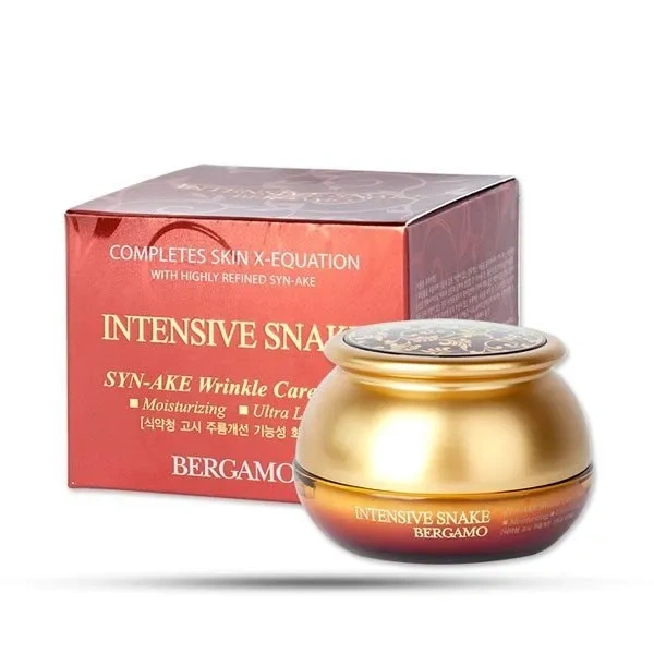 BERGAMO Intensive Snake krem przeciwzmarszczkowy  z peptydami Jadu Węża 50ml
