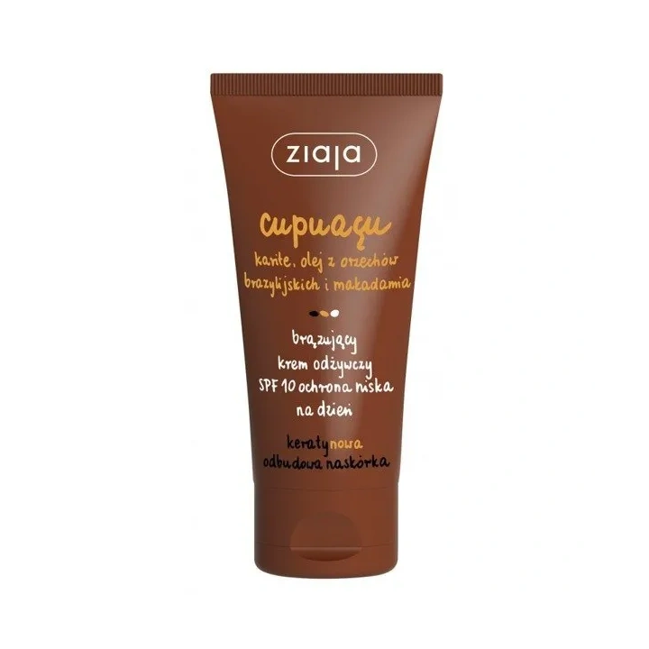 ZIAJA Cupuacu brązujący krem odżywczy na dzień SPF10 50ml