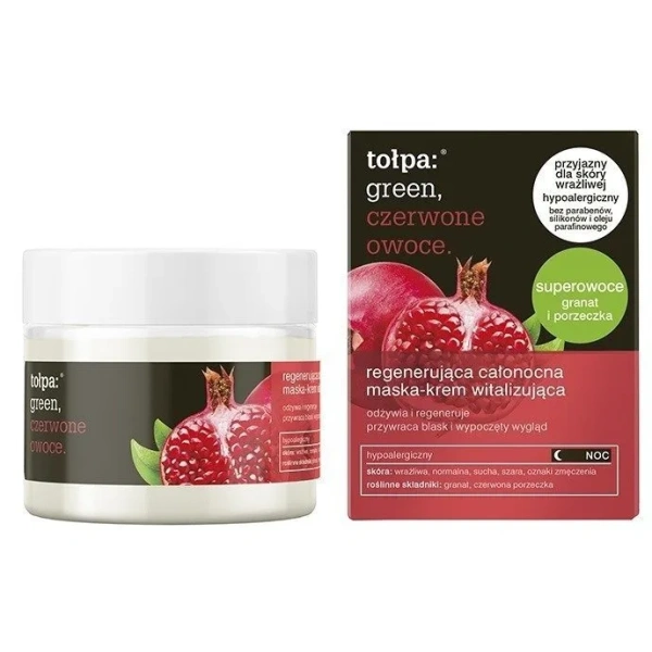 TOŁPA Green Regenerująca całonocna maska-krem witalizująca 50ml