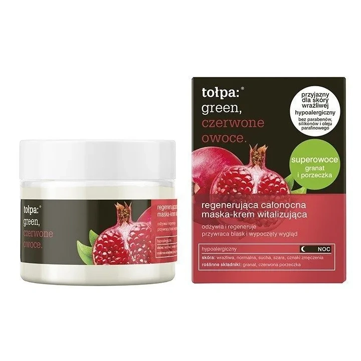TOŁPA Green Regenerująca całonocna maska-krem witalizująca 50ml