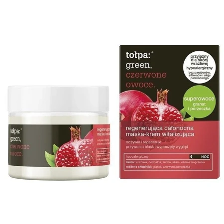 TOŁPA Green Regenerująca całonocna maska-krem witalizująca 50ml