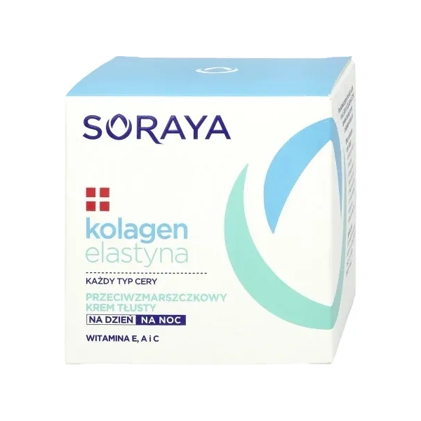 SORAYA  Kolagen Elastyna tłusty krem przeciwzmarszczkowy 50ml