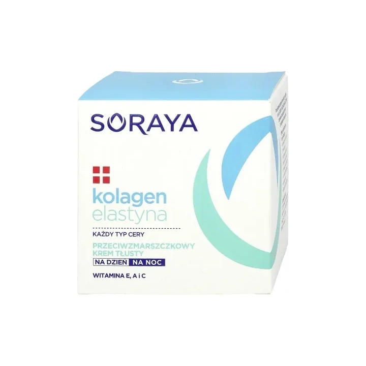 SORAYA  Kolagen Elastyna tłusty krem przeciwzmarszczkowy 50ml