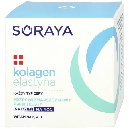 SORAYA  Kolagen Elastyna tłusty krem przeciwzmarszczkowy 50ml