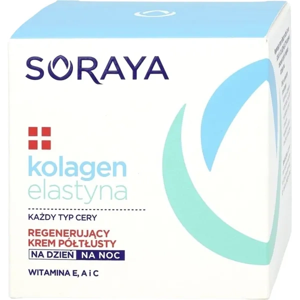 SORAYA  Kolagen Elastyna półtłusty krem regenerujący 50ml