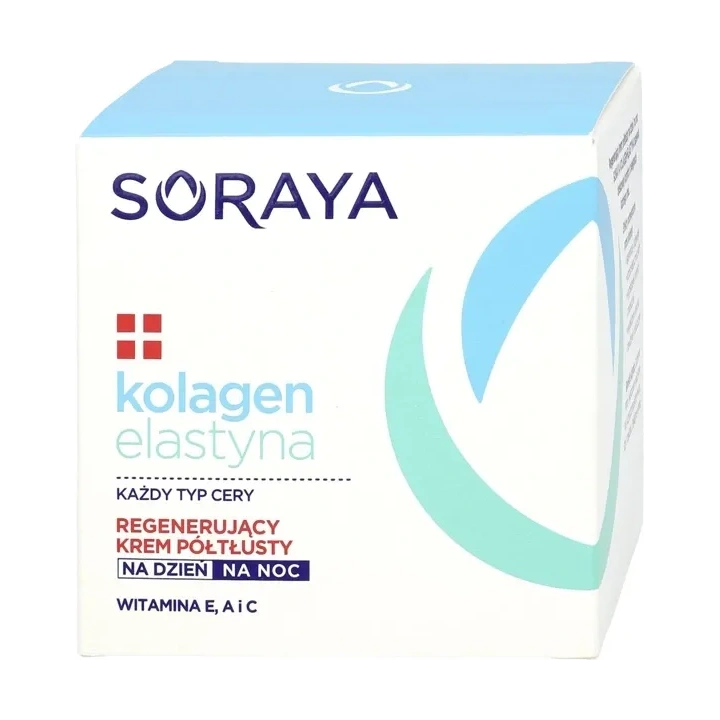 SORAYA  Kolagen Elastyna półtłusty krem regenerujący 50ml