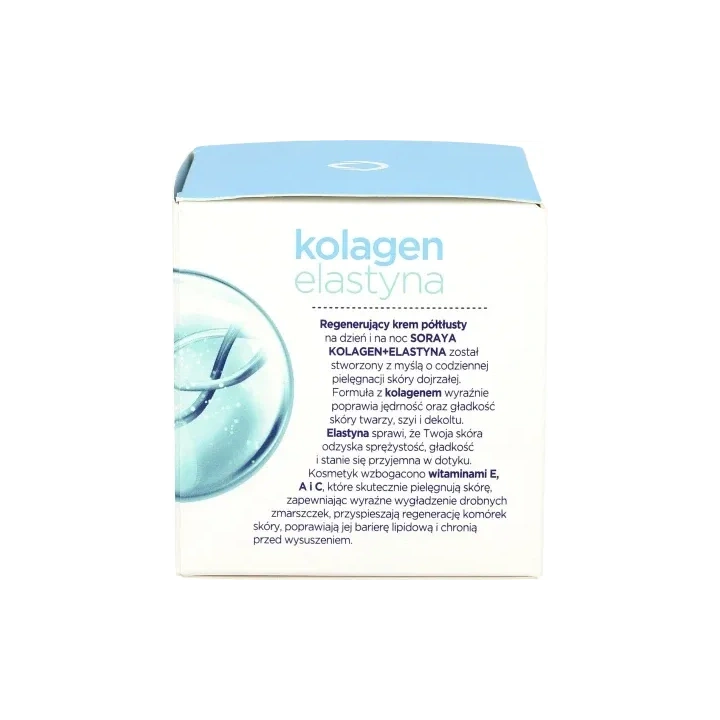 SORAYA  Kolagen Elastyna półtłusty krem regenerujący 50ml