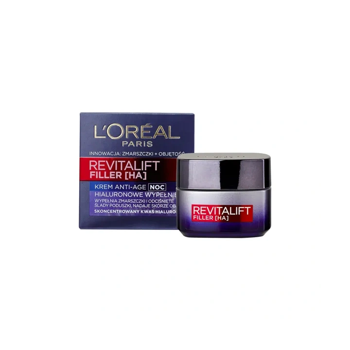 L'OREAL Revitalift Filler HA krem anti-age na noc 50ml