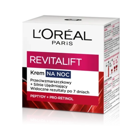 LOREAL Revitalift przeciwzmarszczkowy bogaty krem na noc 50ml