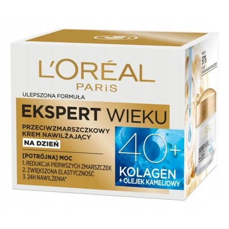 L'OREAL Ekspert Wieku 40+ przeciwzmarszczkowy krem wygładzający na dzień 50ml