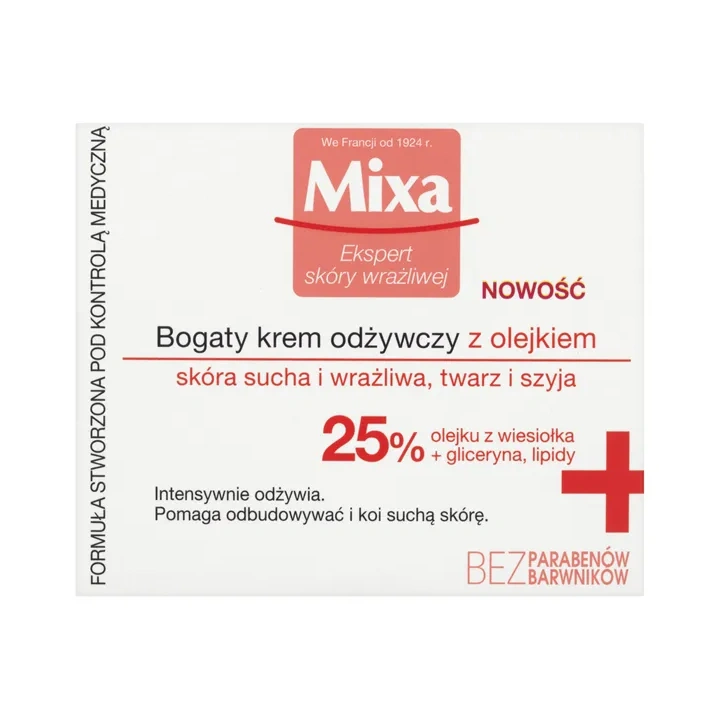 MIXA Bogaty krem odżywczy z olejkiem 25% 50ml