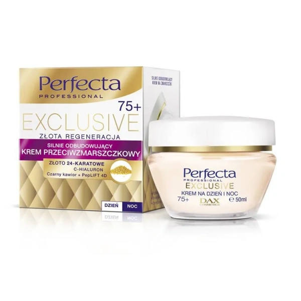 DAX Perfecta Exclusive Złota Regeneracja 75+ krem przeciwzmarszczkowy 50ml