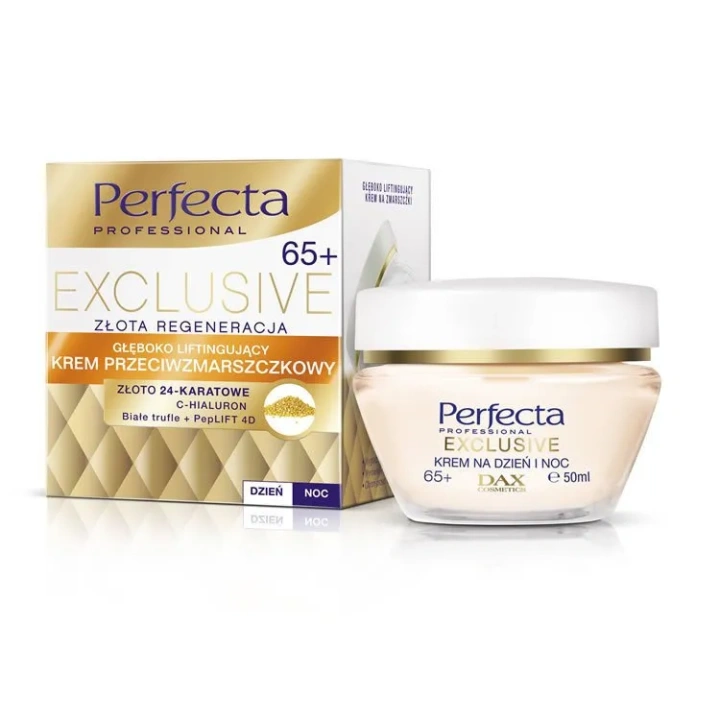 DAX Perfecta Exclusive Złota Regeneracja 65+ krem przeciwzmarszczkowy 50ml