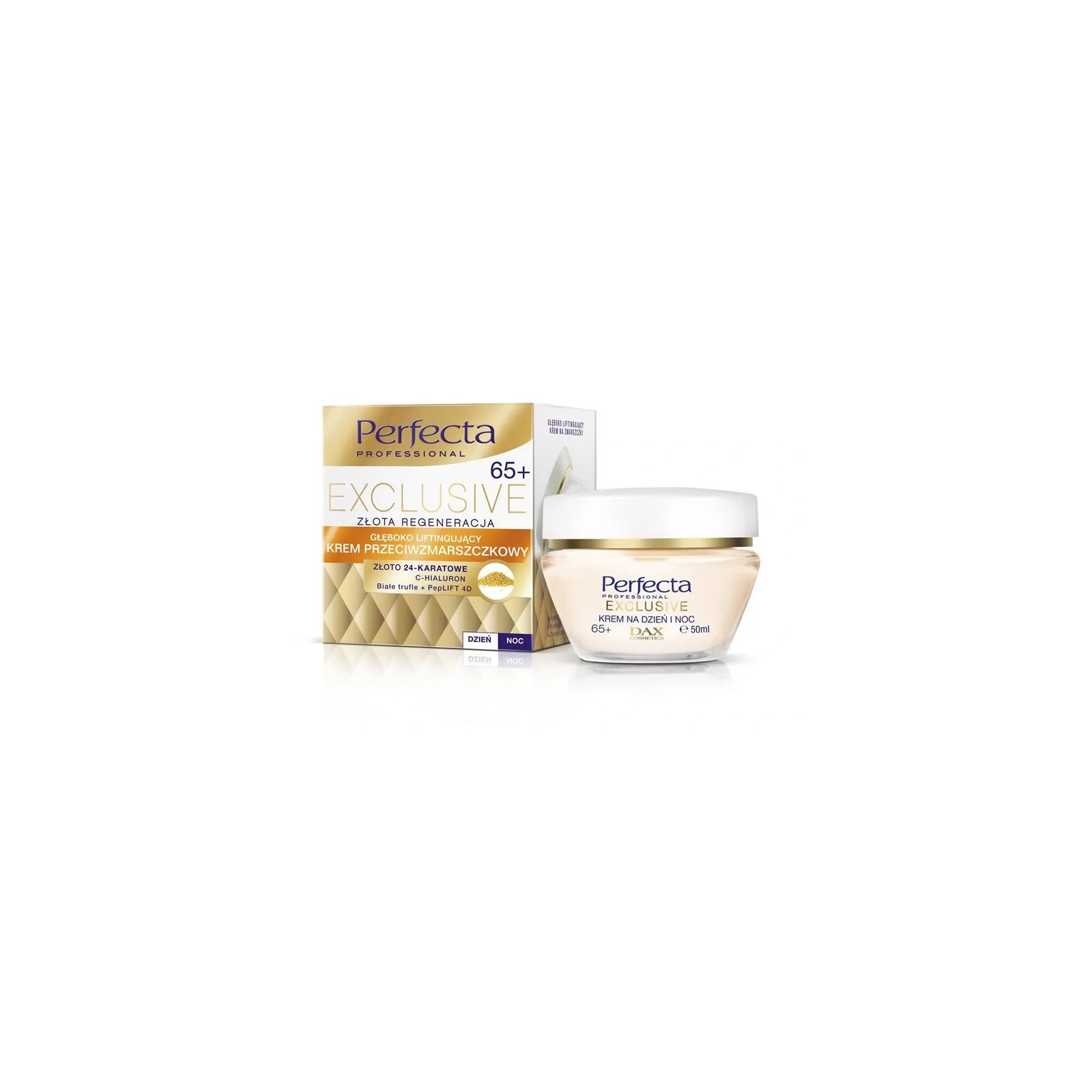 DAX Perfecta Exclusive Złota Regeneracja 65+ krem przeciwzmarszczkowy 50ml