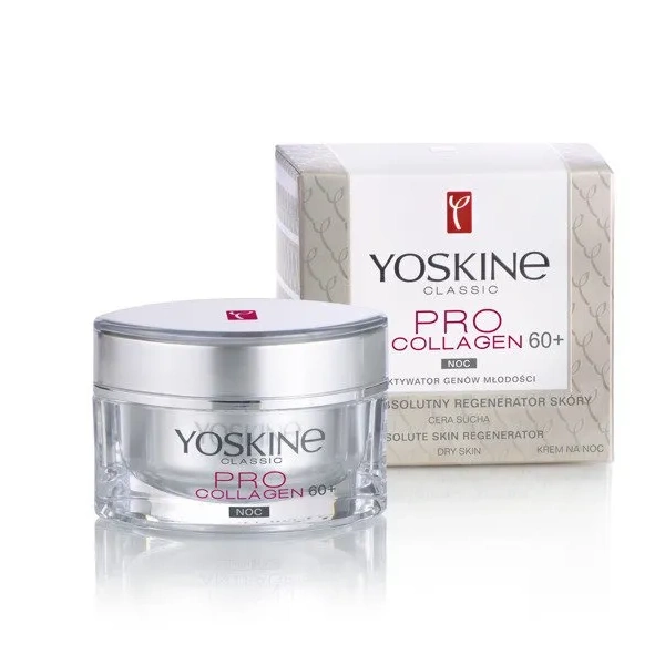 DAX Yoskine Pro Collagen 60+ reduktor głębokich zmarszczek krem na noc  50ml