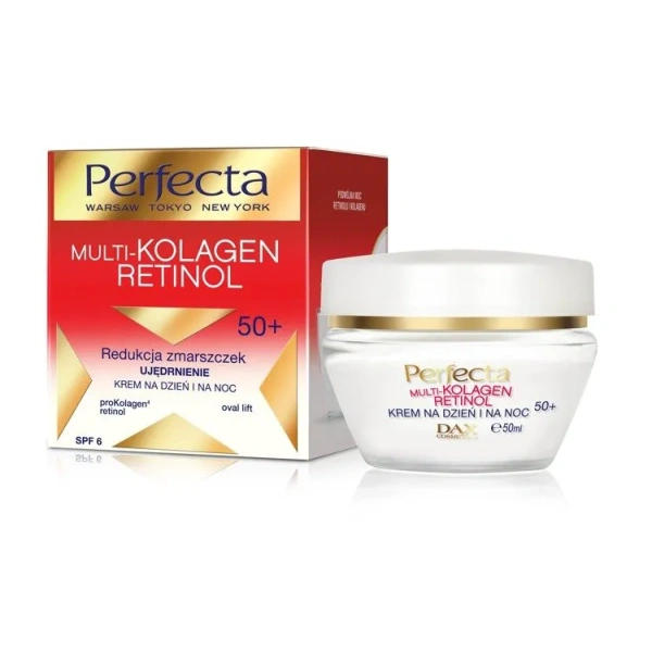 DAX Perfecta Multi-Kolagen Retinol 50+ redukujący zmarszczki krem ujędrniający 50ml 