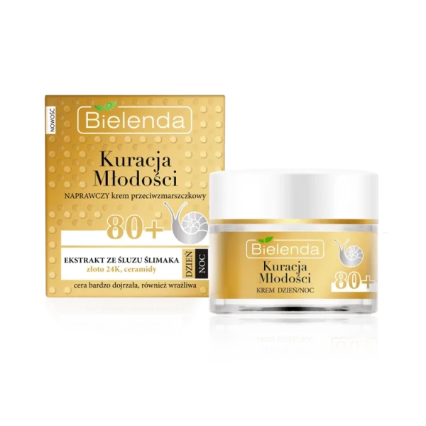 BIELENDA Kuracja Młodości 80+ naprawczy krem przeciwzmarszczkowy 50ml