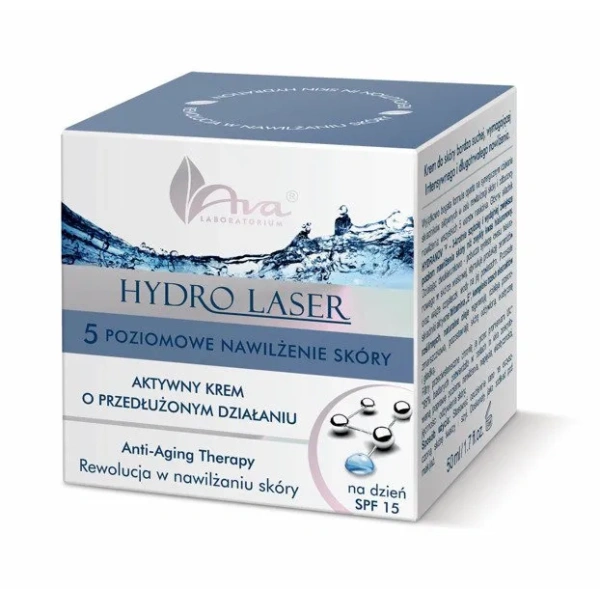 AVA Hydro Laser aktywny krem o przedłużonym działaniu na dzień 50ml