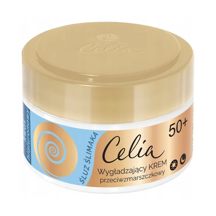CELIA Śluz Ślimaka 50+ wygładzający krem przeciwzmarszczkowy 50ml